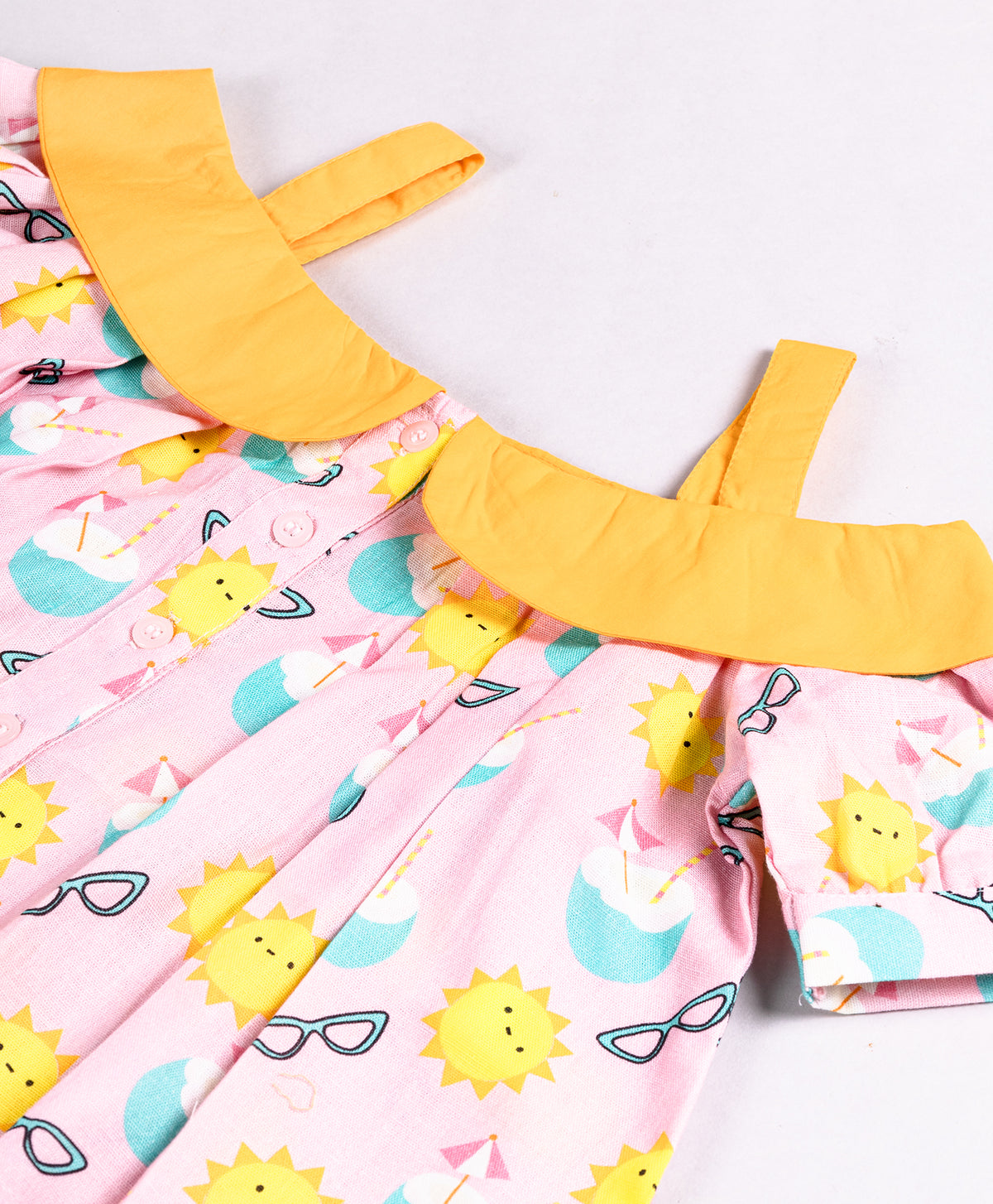 SUNNY DAY PRINT TOP WITH SHOULDER STRAPS