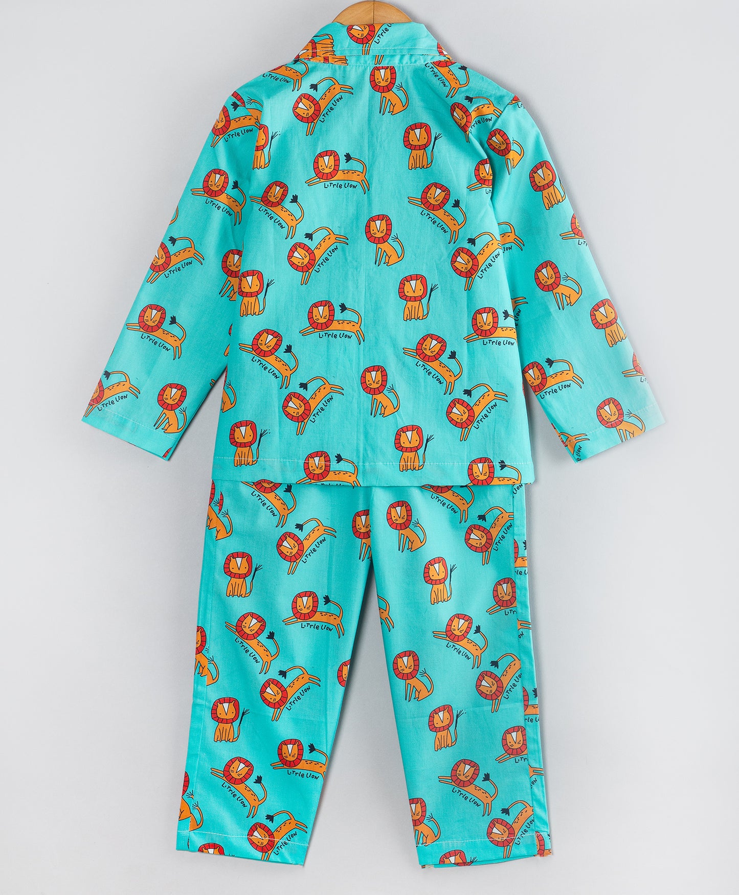 LION PRINT COTTON NIGHTSUIT