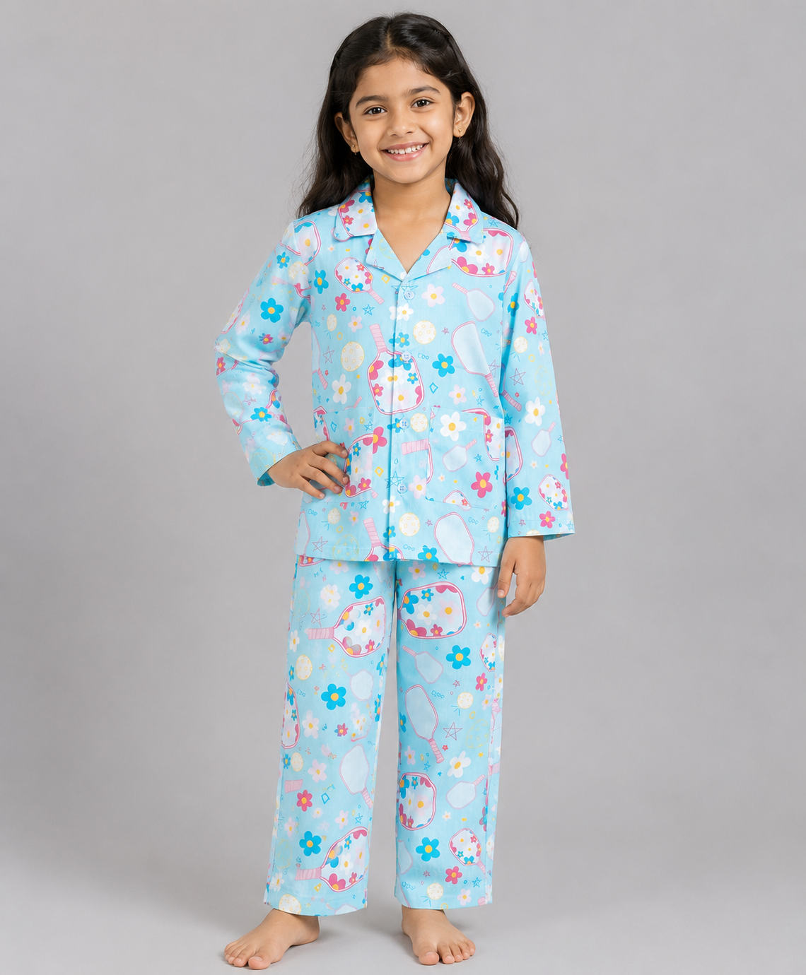 FLORAL PICKLEBALL PRINT NIGHTSUIT