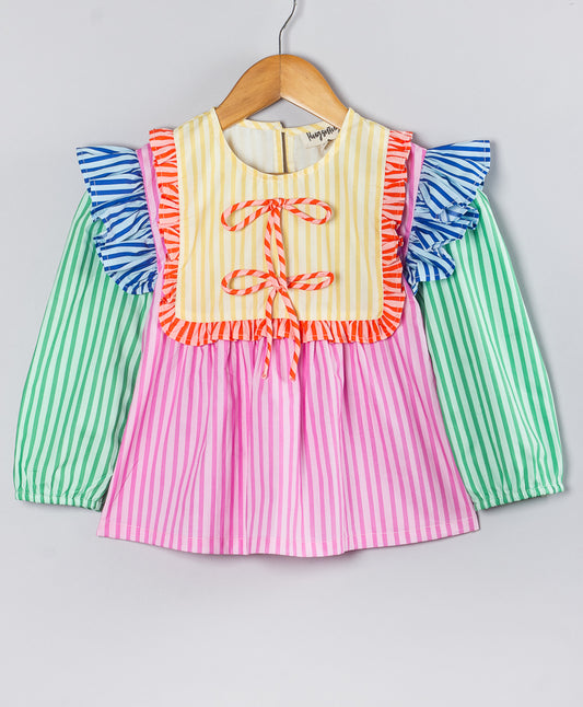 MULTI STRIPE PRINT TOP