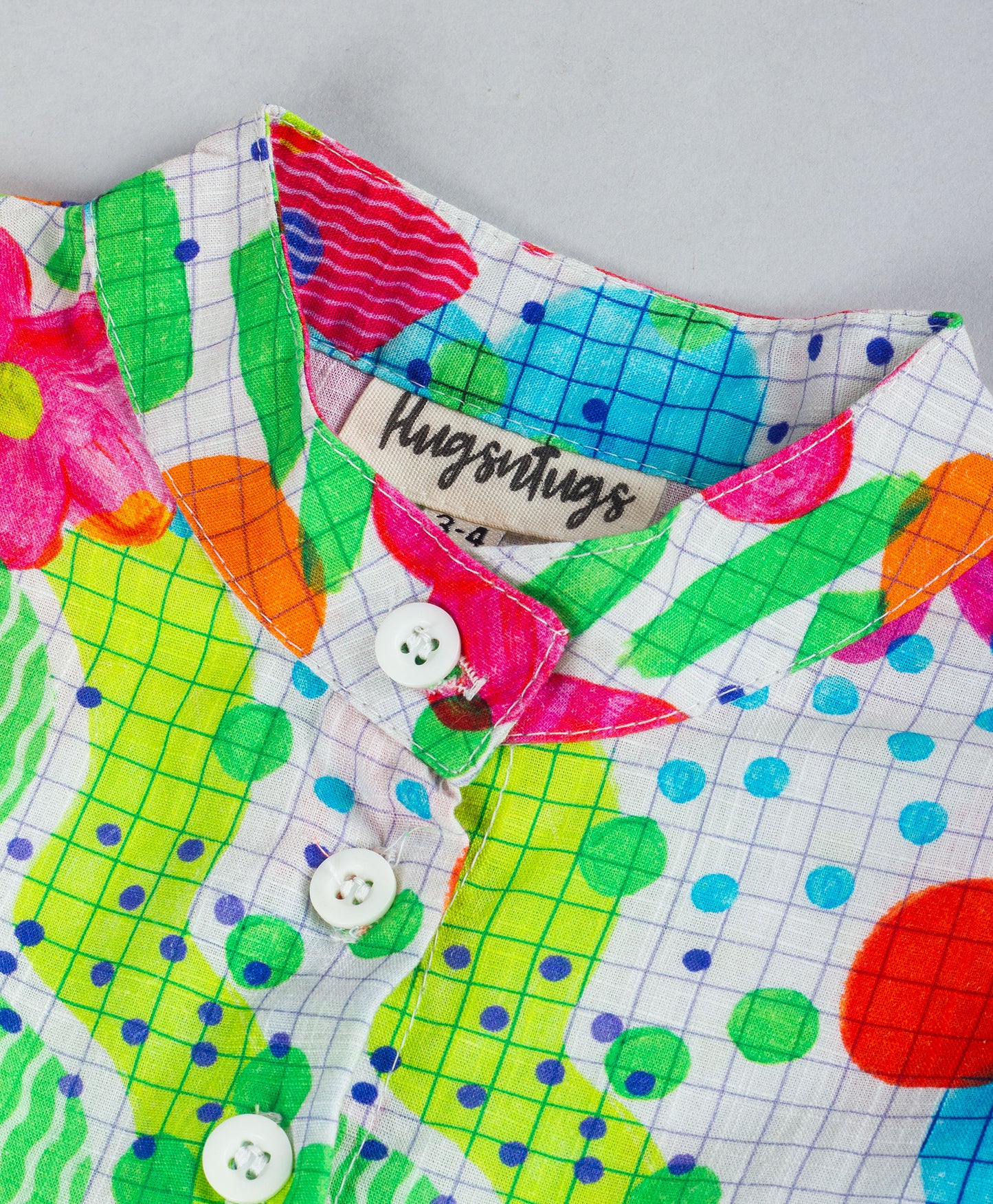 FLORAL CHECK PRINT TOP