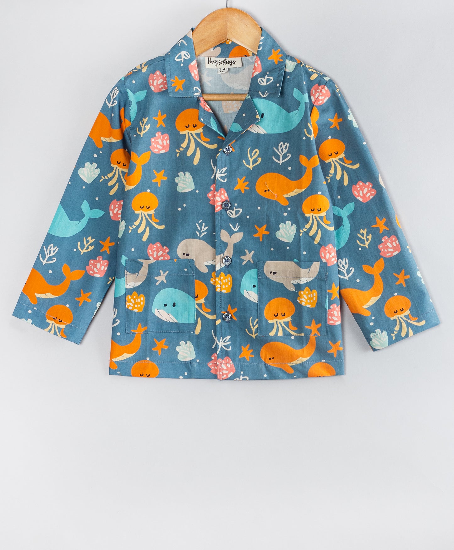 DOLPHIN AND OCTOPUS PRINT NIGHTSUIT