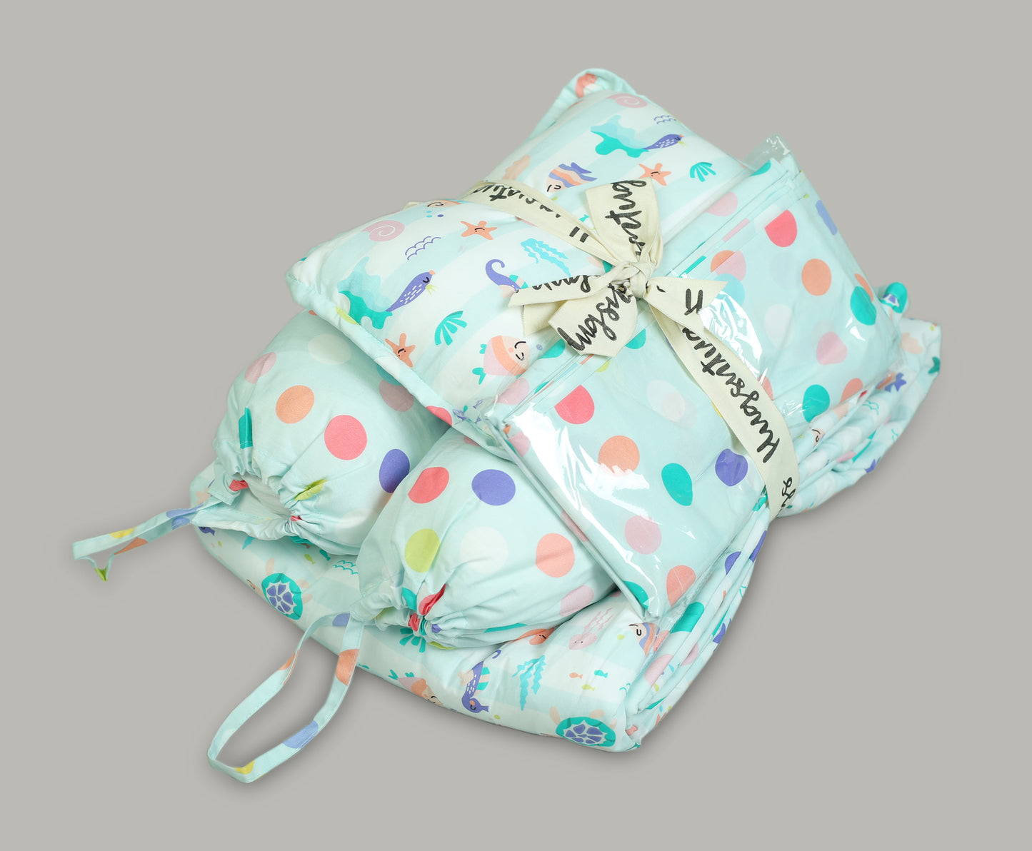 STARFISH & SEAHORSE PRINT COT SET