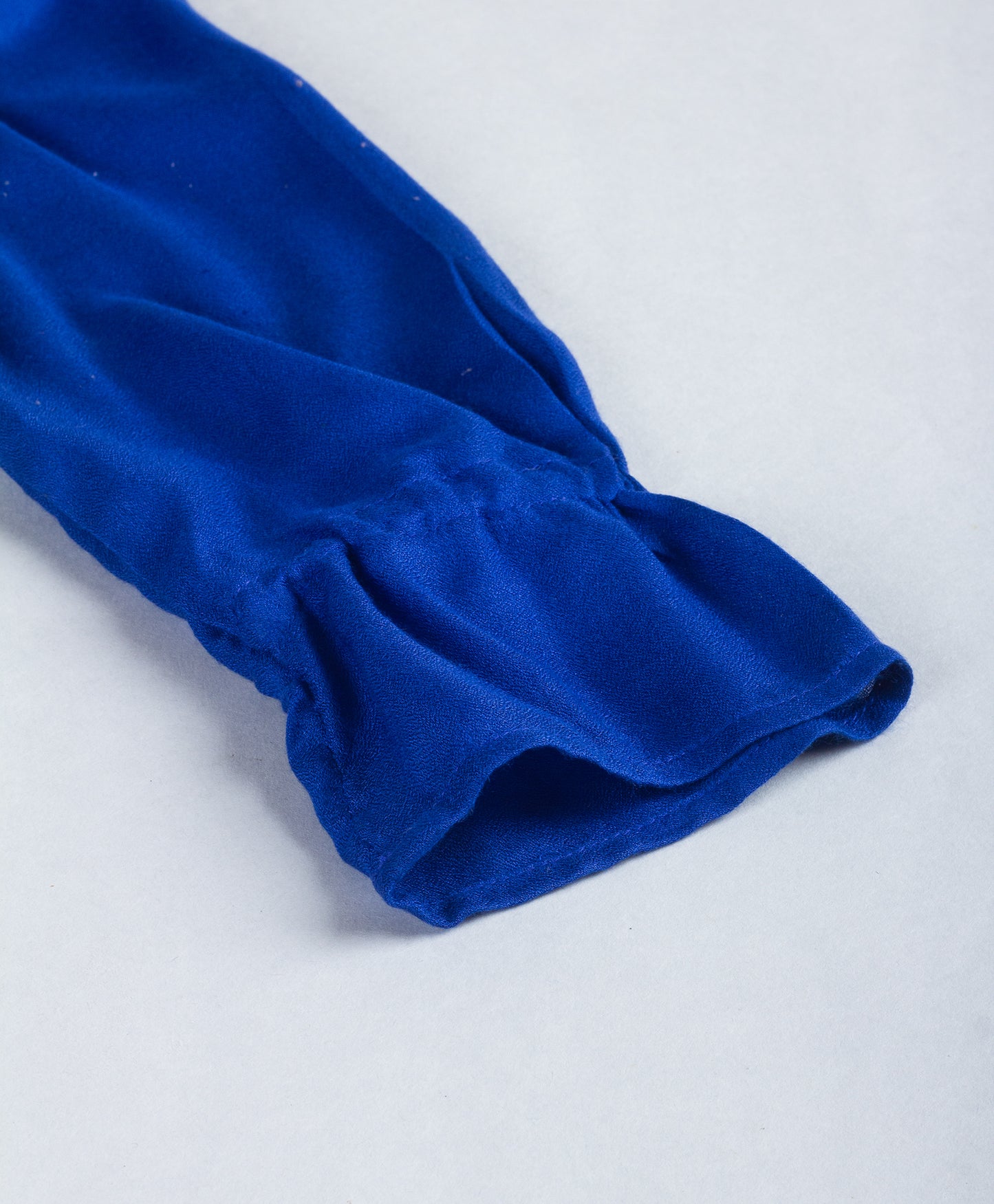 SOLID ROYAL BLUE TOP WITH EMBROIDERY AT YOKE