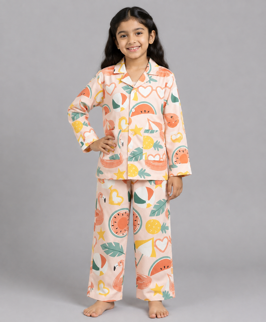 FLAMINGO PRINT NIGHTSUIT