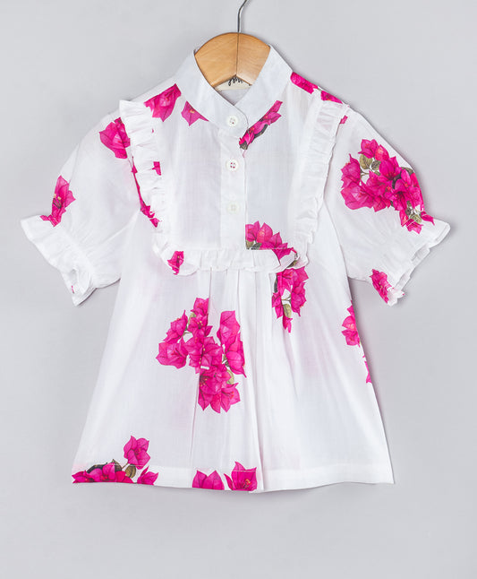 BOUGAINVILLEA FLORAL PRINT TOP