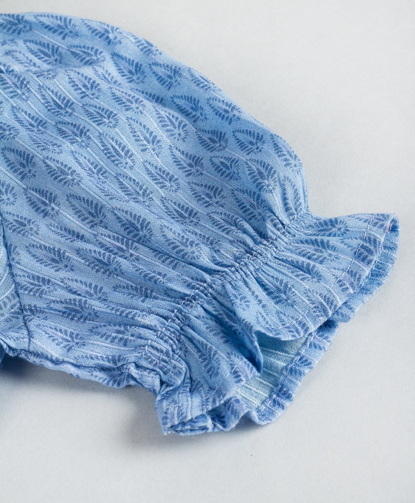 BLUE ALL OVER PAISLEY PRINT TOP