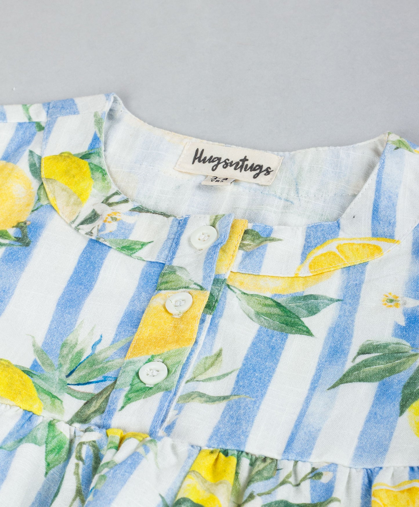 STRIPED LEMON PRINT TOP