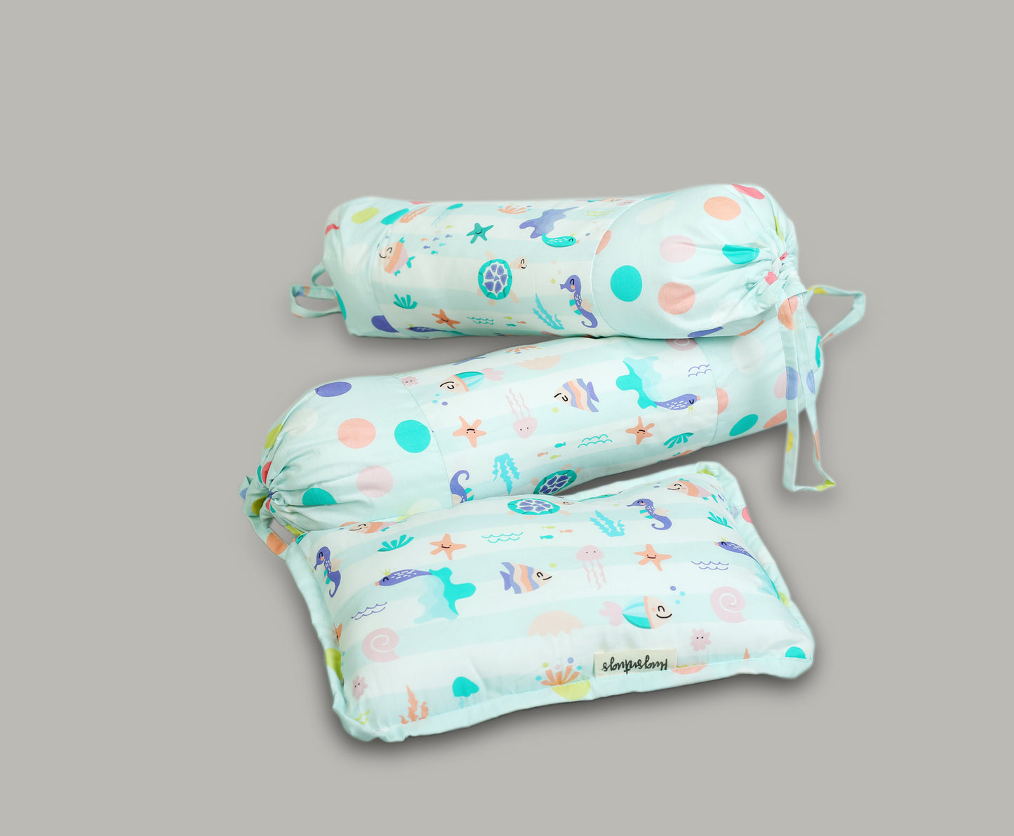 STARFISH & SEAHORSE PRINT COT SET