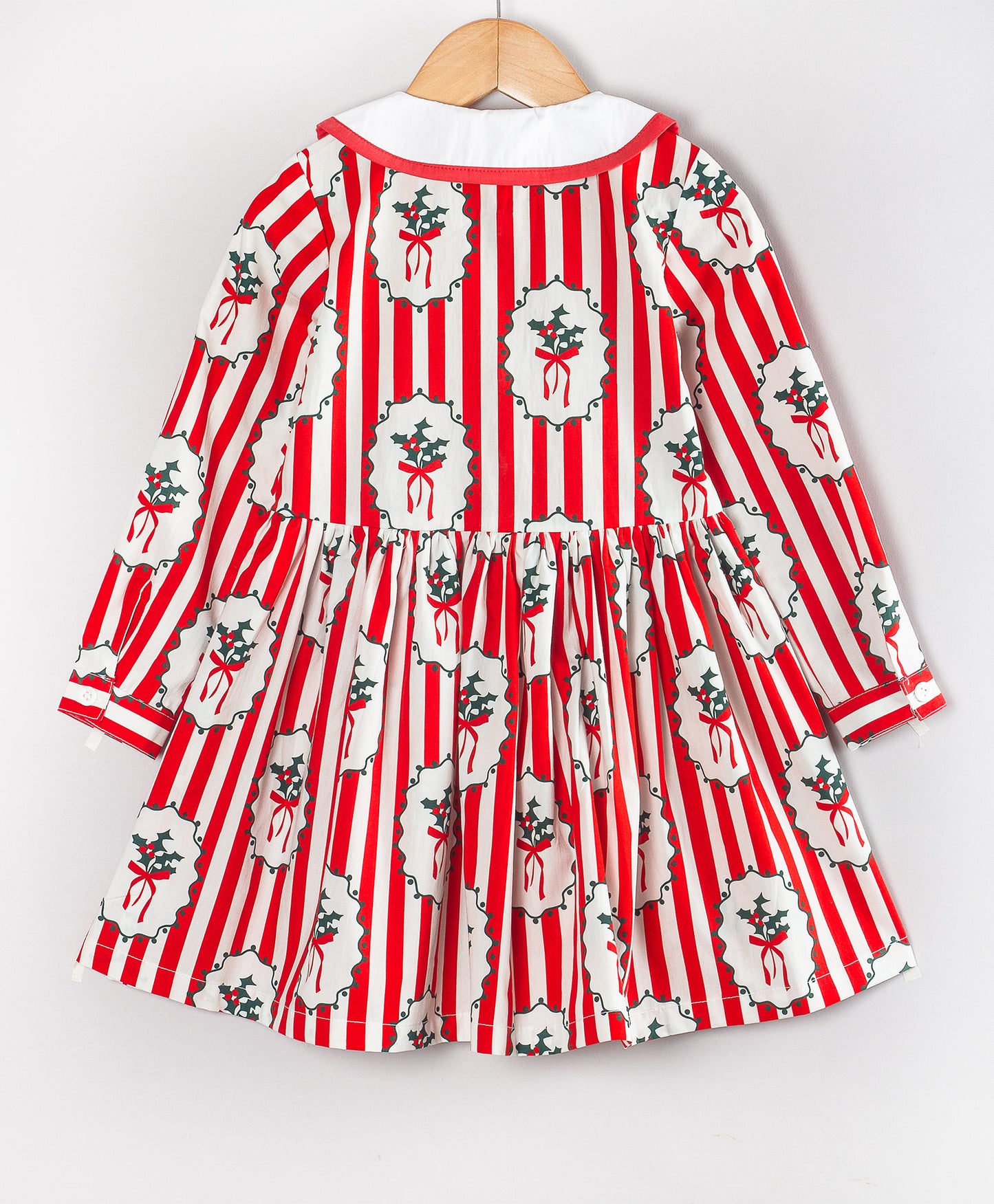 MISTLETOE PRINT CHRISTMAS DRESS