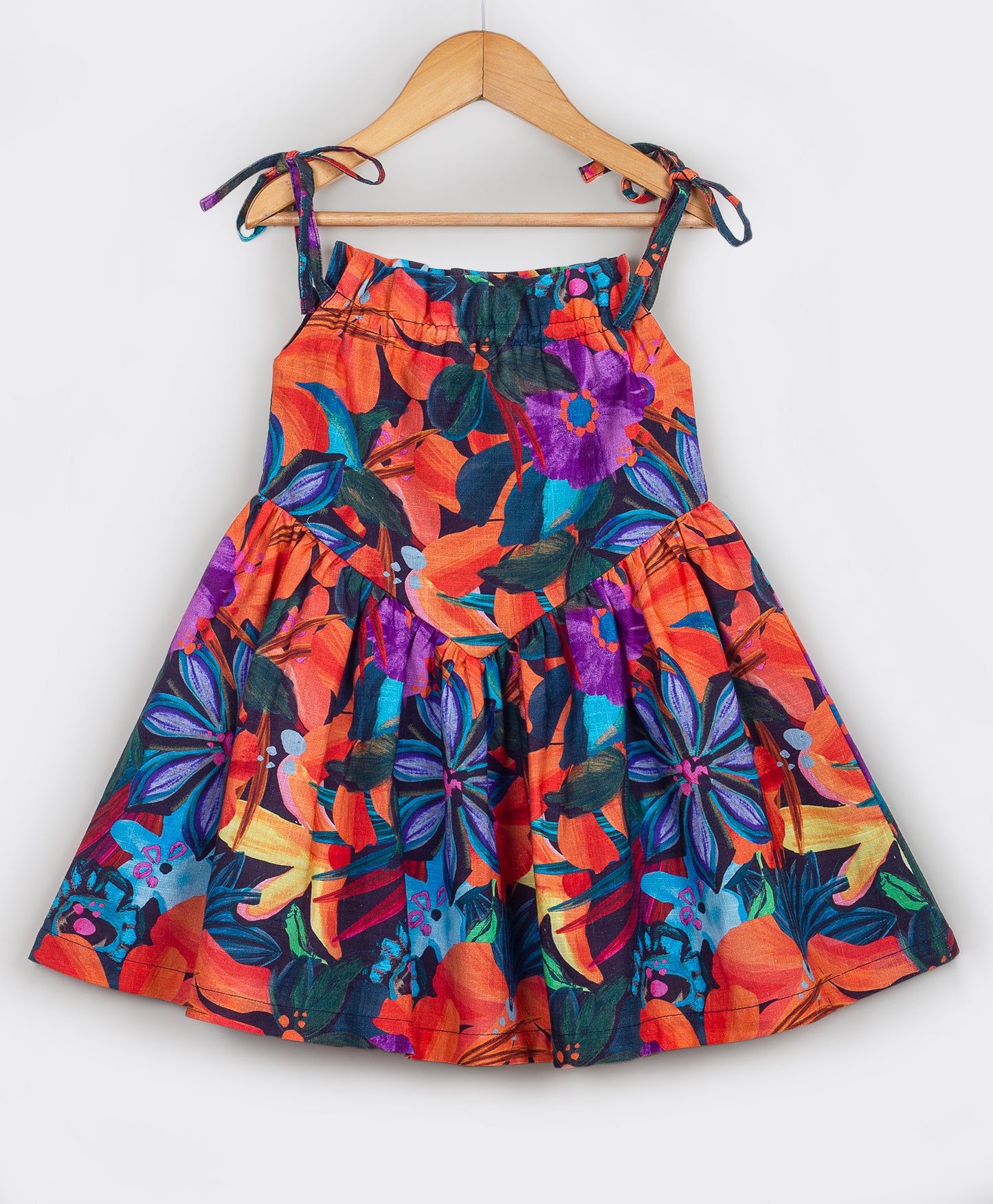 Hibiscus floral print dress