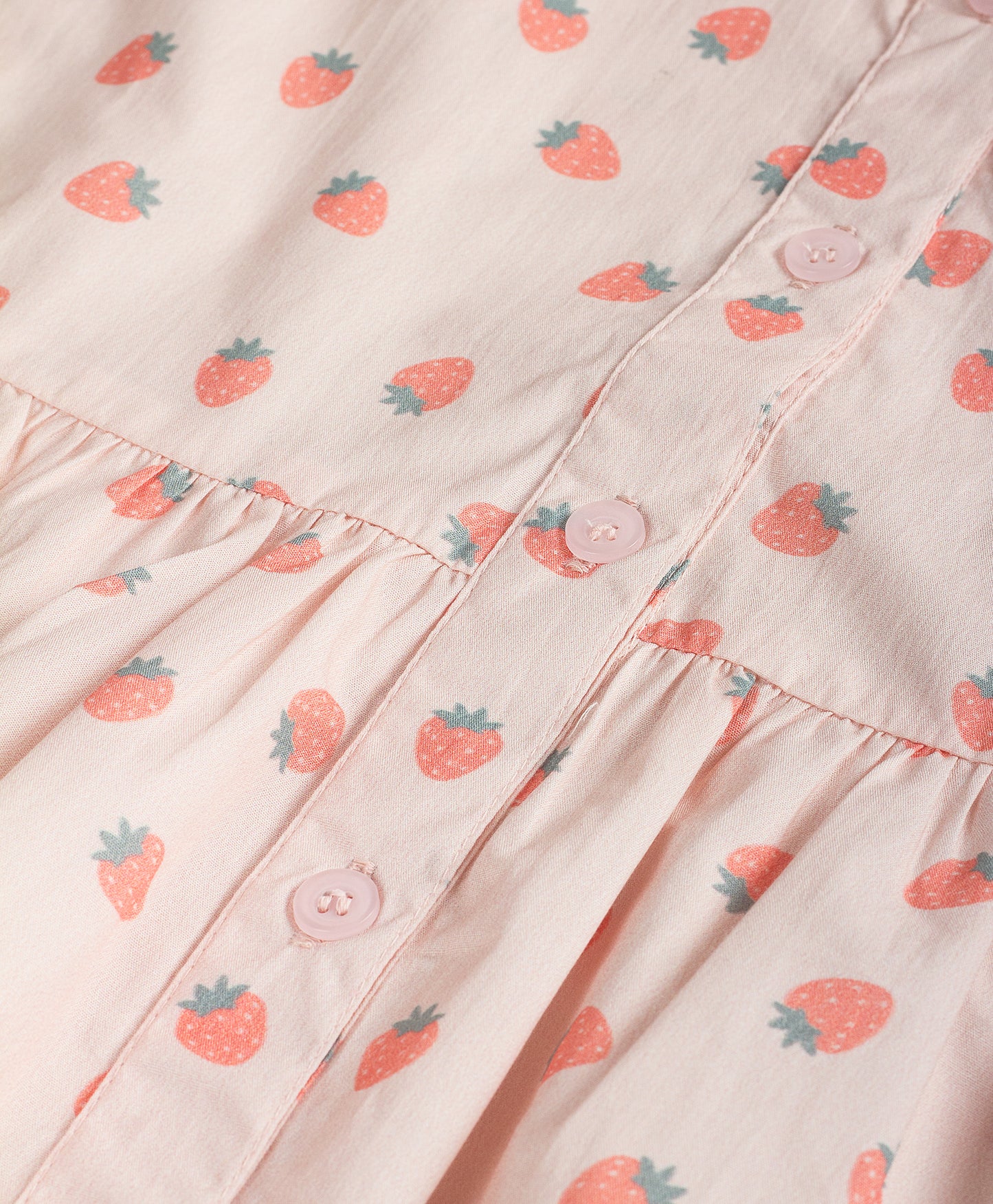 STRAWBERRY PRINT TOP WITH BOWTIE