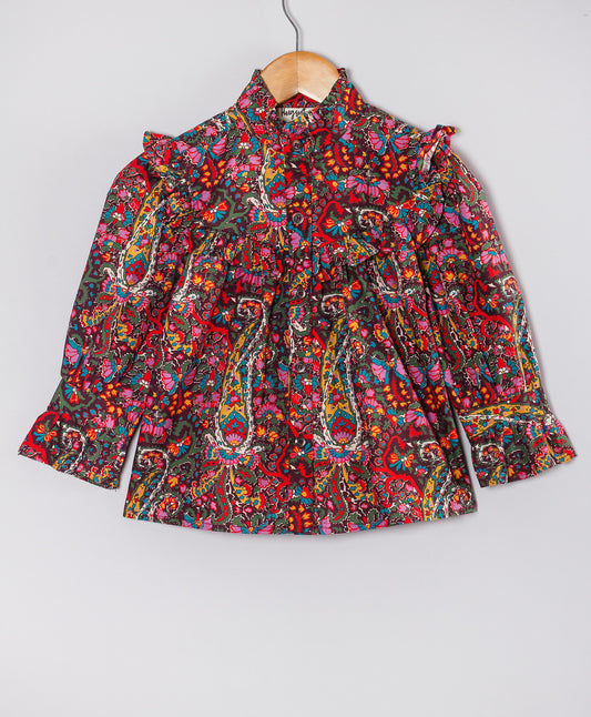 PAISLEY PRINT BUSY TOP