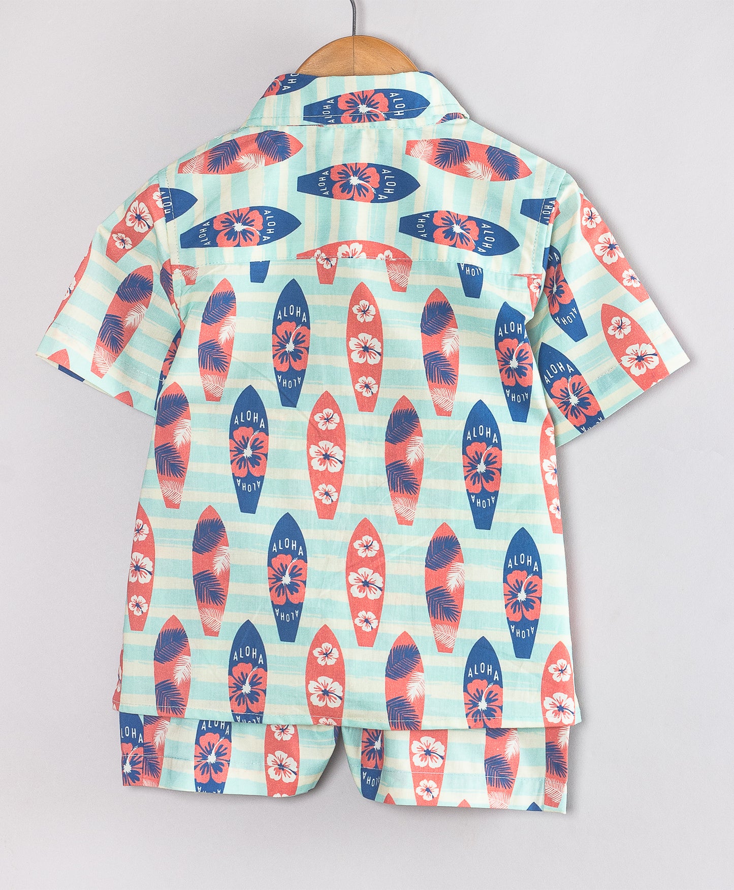 SURFBOARD PRINT SHORTS SET