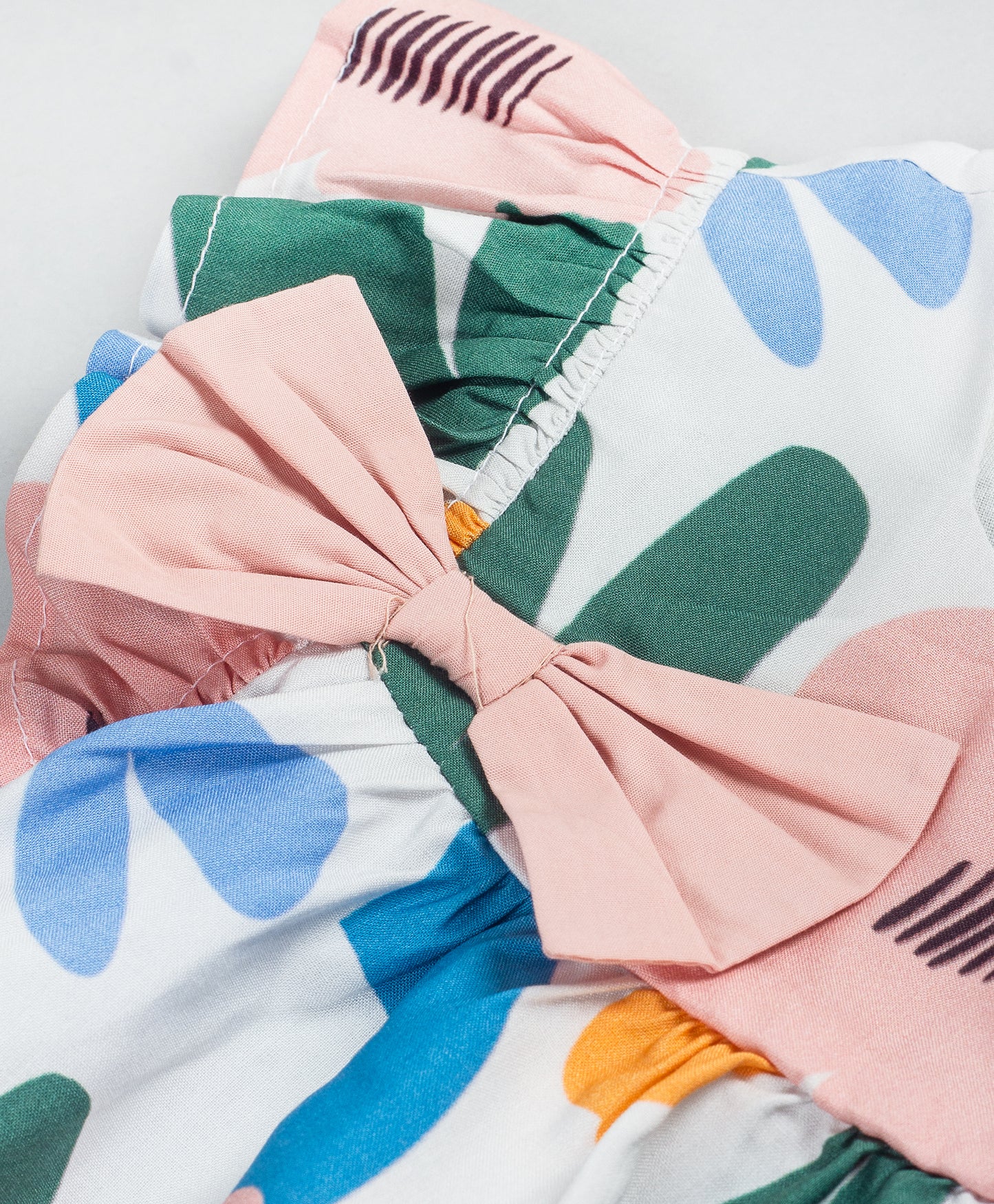 FLORAL GEOMETRIC PRINT SHORTS SET