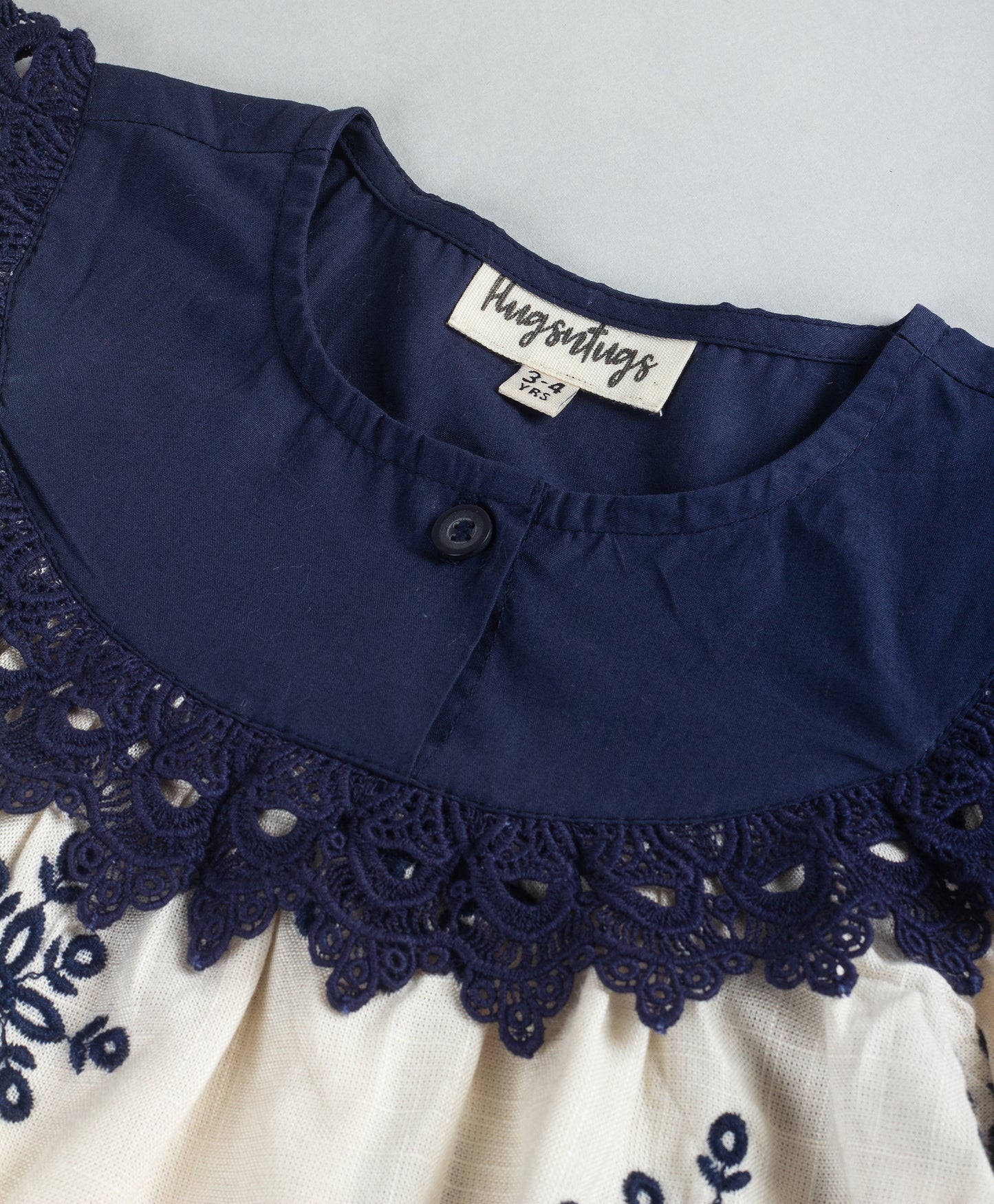 SNOWFLAKE EMBROIDERY DRESS WHITE