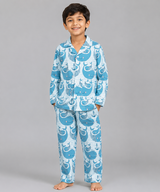 WHALE PRINT NIGHTSUIT