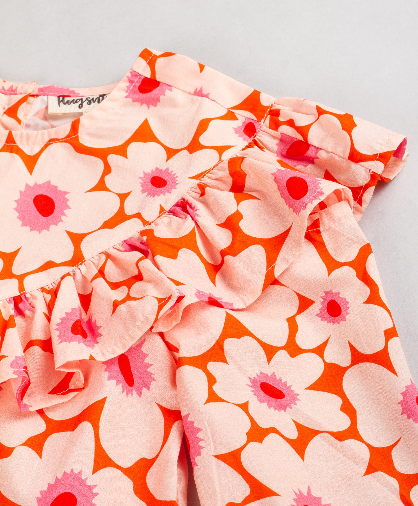 ALL OVER FLORAL PRINT COLD SHOULDER TOP