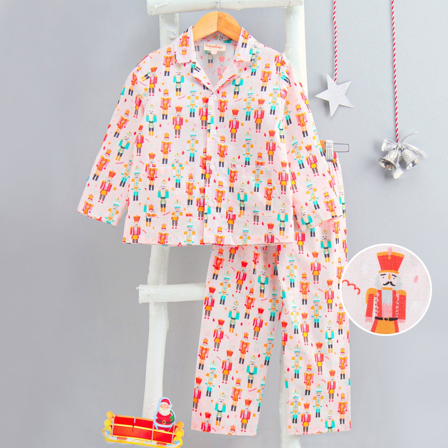 NUTCRACKER PRINT COTTON NIGHTSUIT