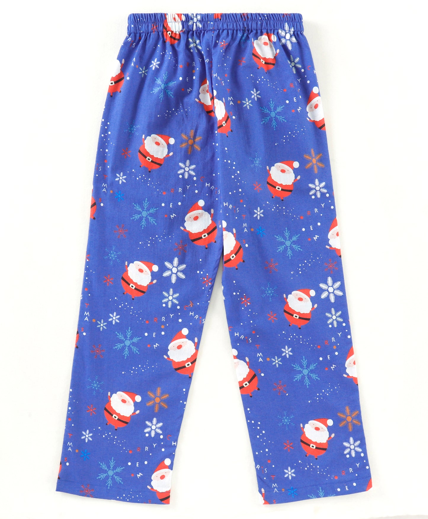 SANTA PRINT NIGHTSUIT ROYAL BLUE