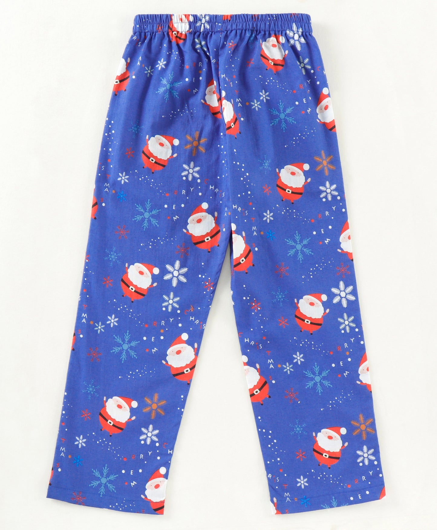 SANTA PRINT NIGHTSUIT ROYAL BLUE