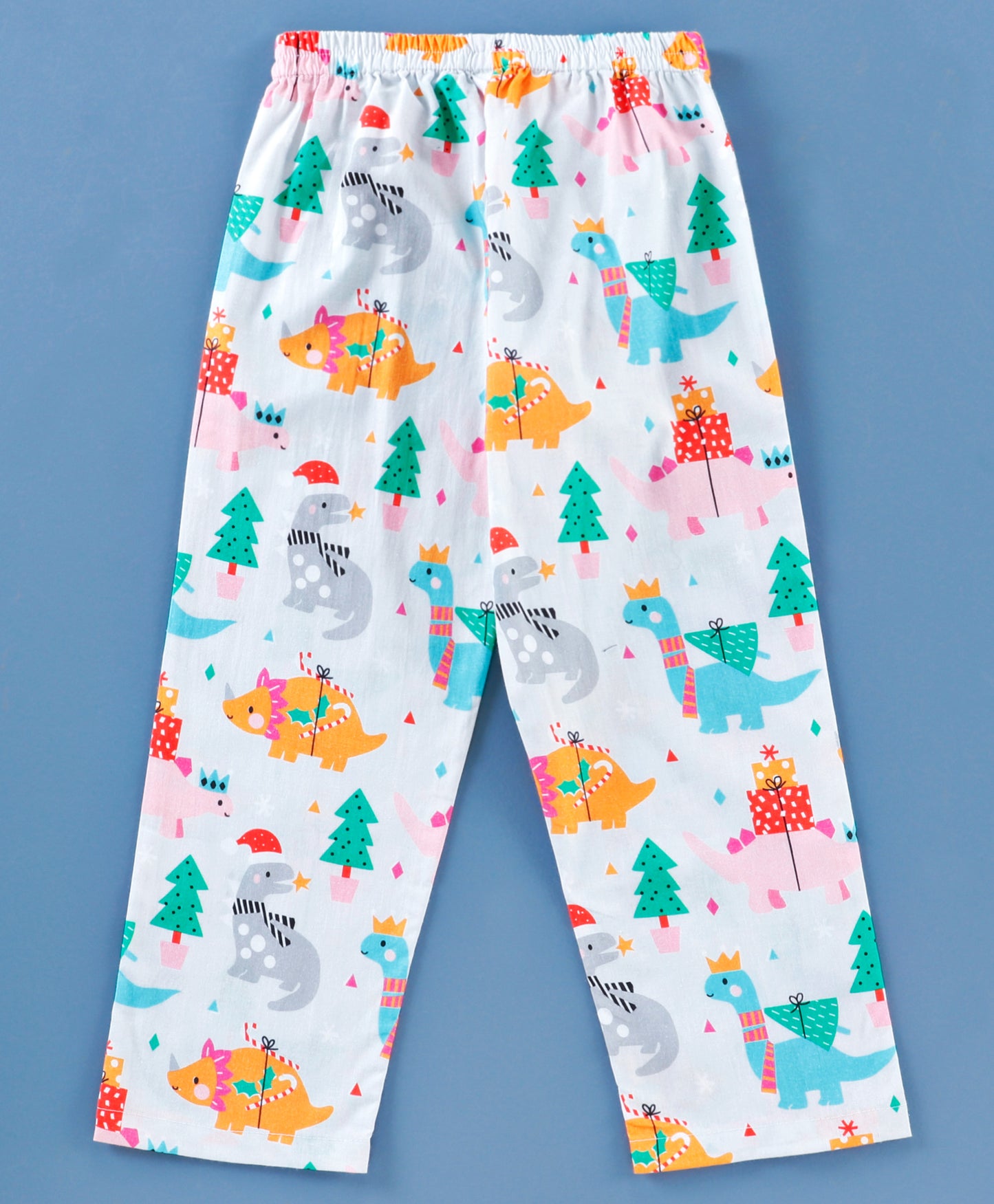 Dino and the Christmas tree print nightsuit