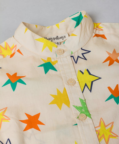 STAR PRINT FULL SLEEVES BOYS SHIRT