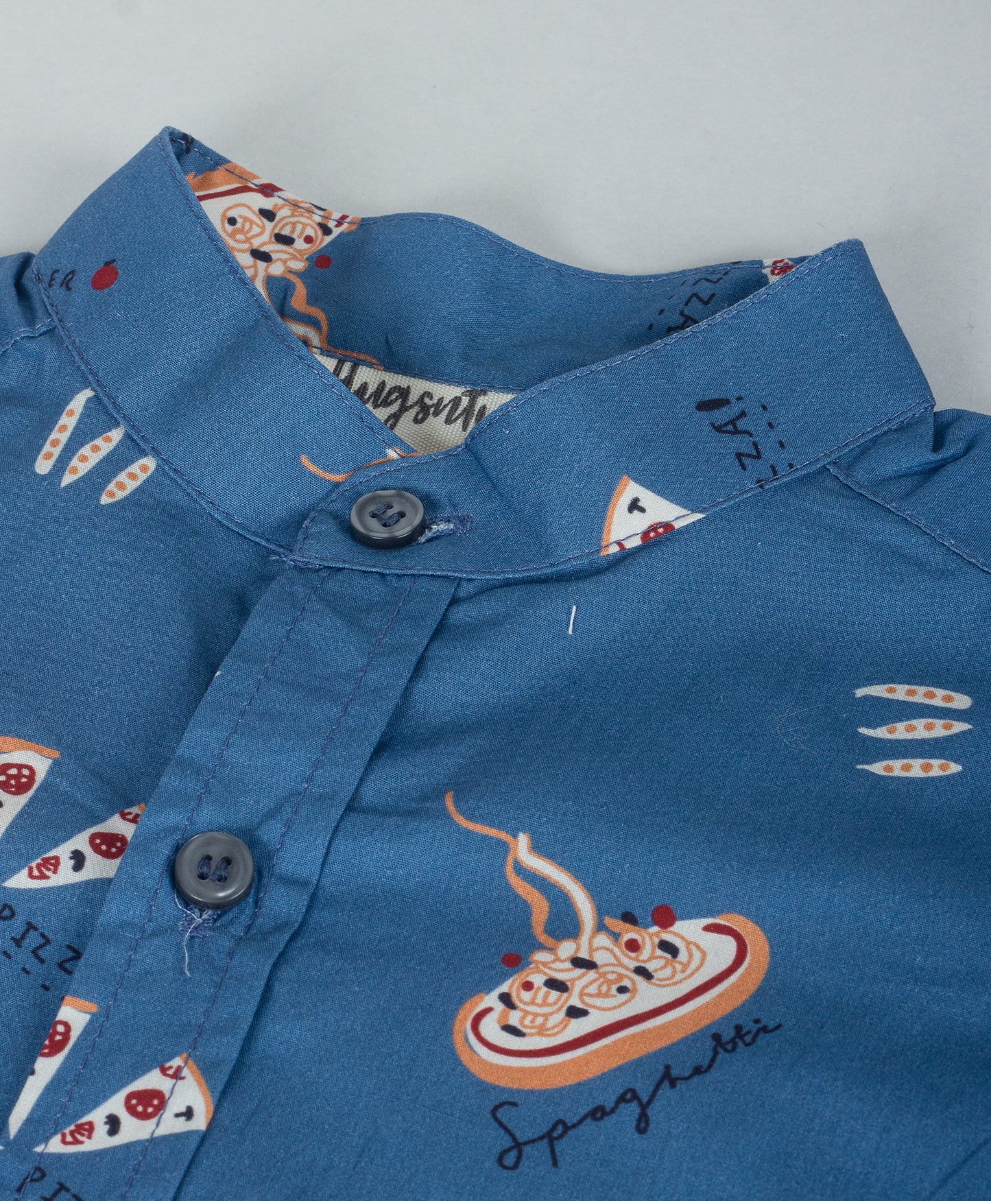 PIZZA PRINT BOYS SHIRT