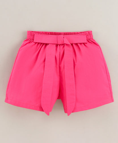 Hot Pink Solid shorts