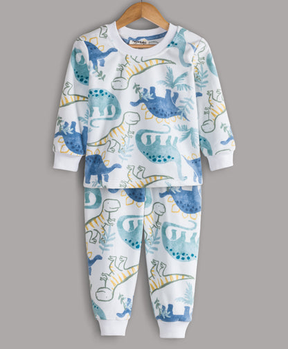DINO PRINT SOFT POLAR FLEECE TRACKSUIT
