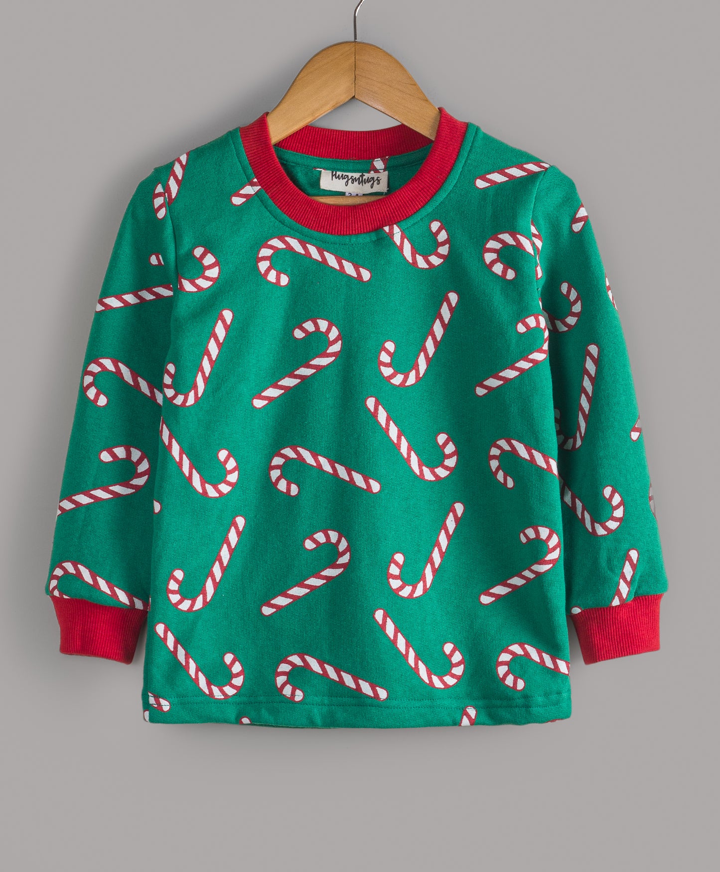 GREEN CANDY CANE PRINT TRACKSUIT by