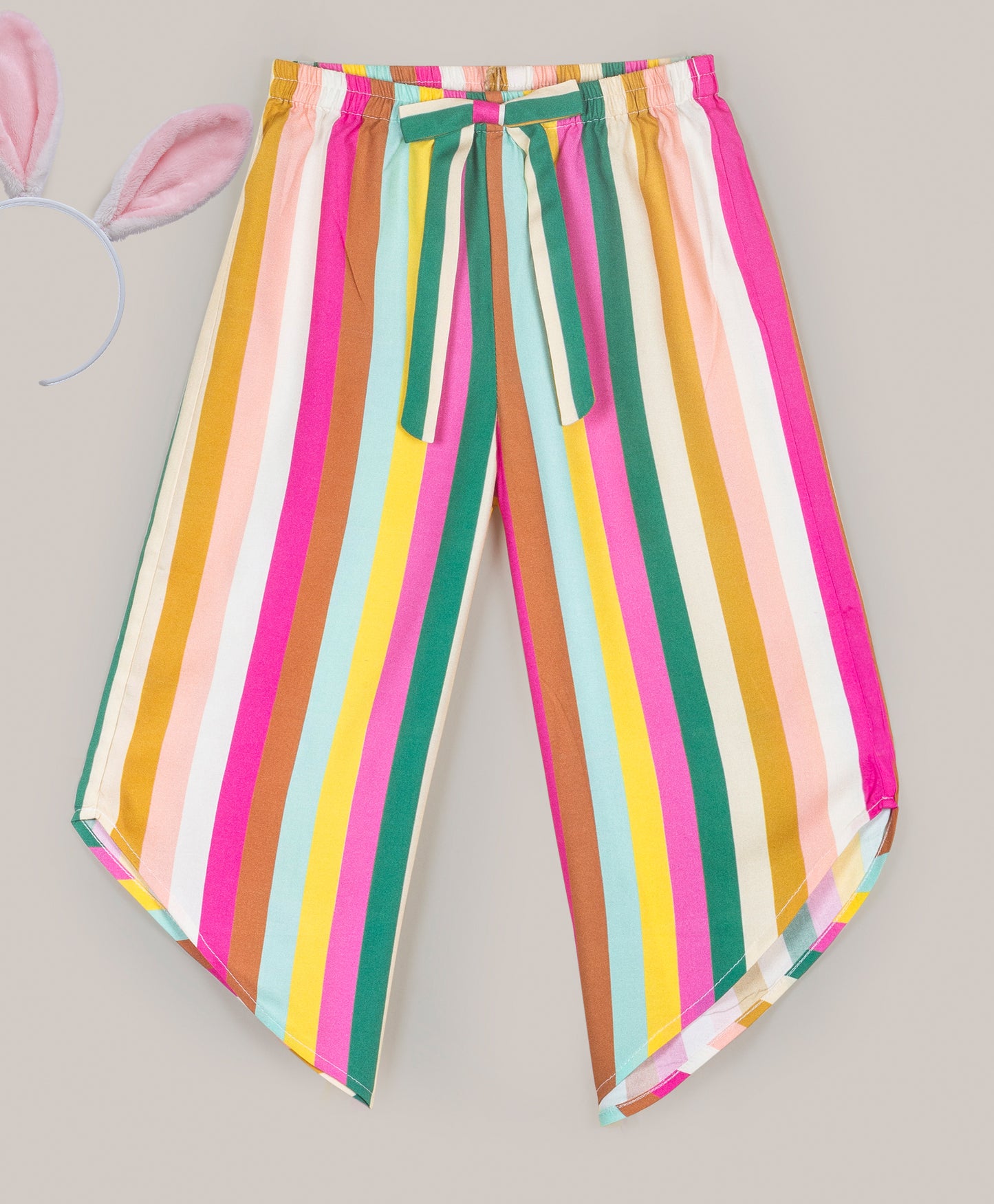 Stripe print pants