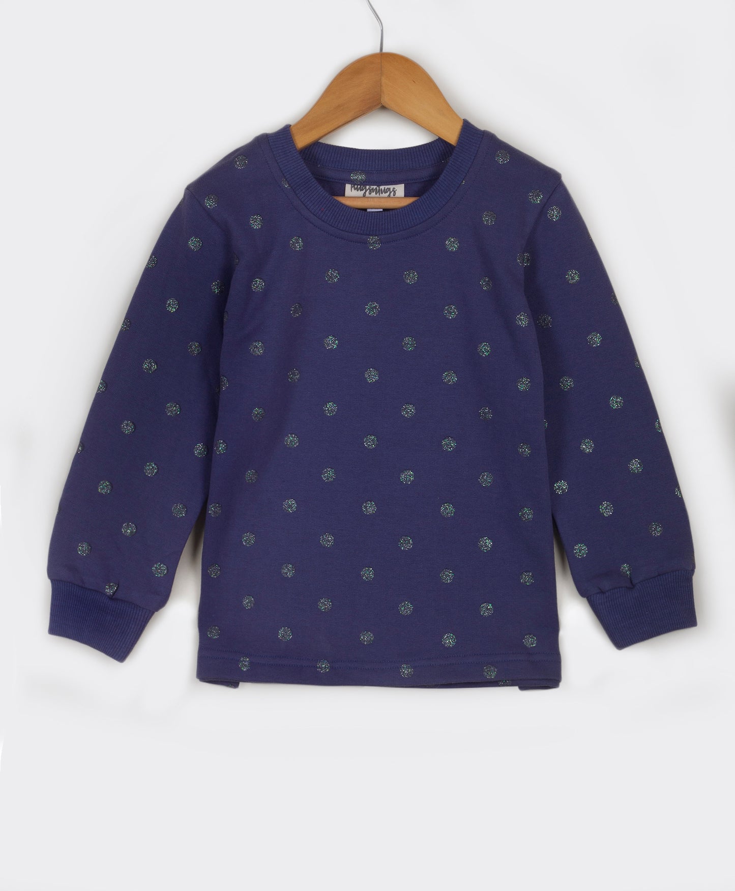 Navy tracksuit with glitter dots