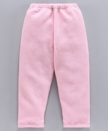 Soft Pink Cat face patchwork fleece set