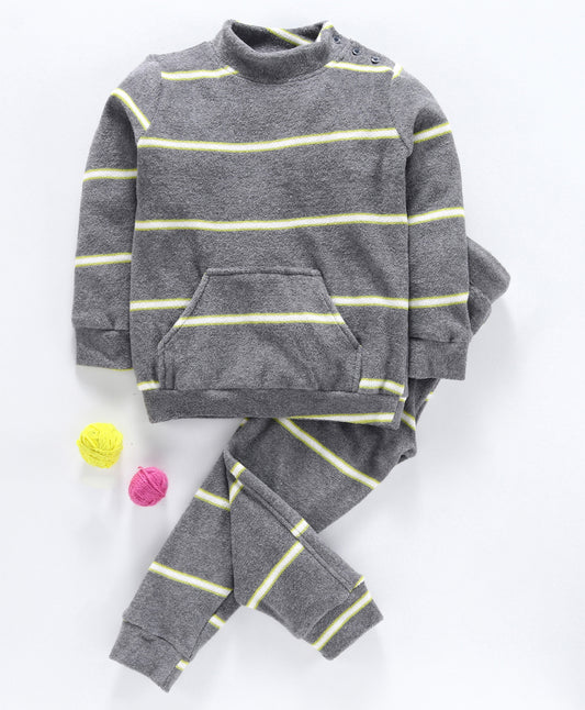 Striped grey tracksuit