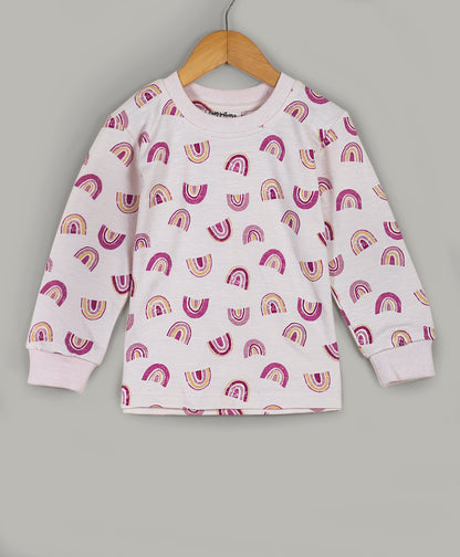 Rainbow print tracksuit