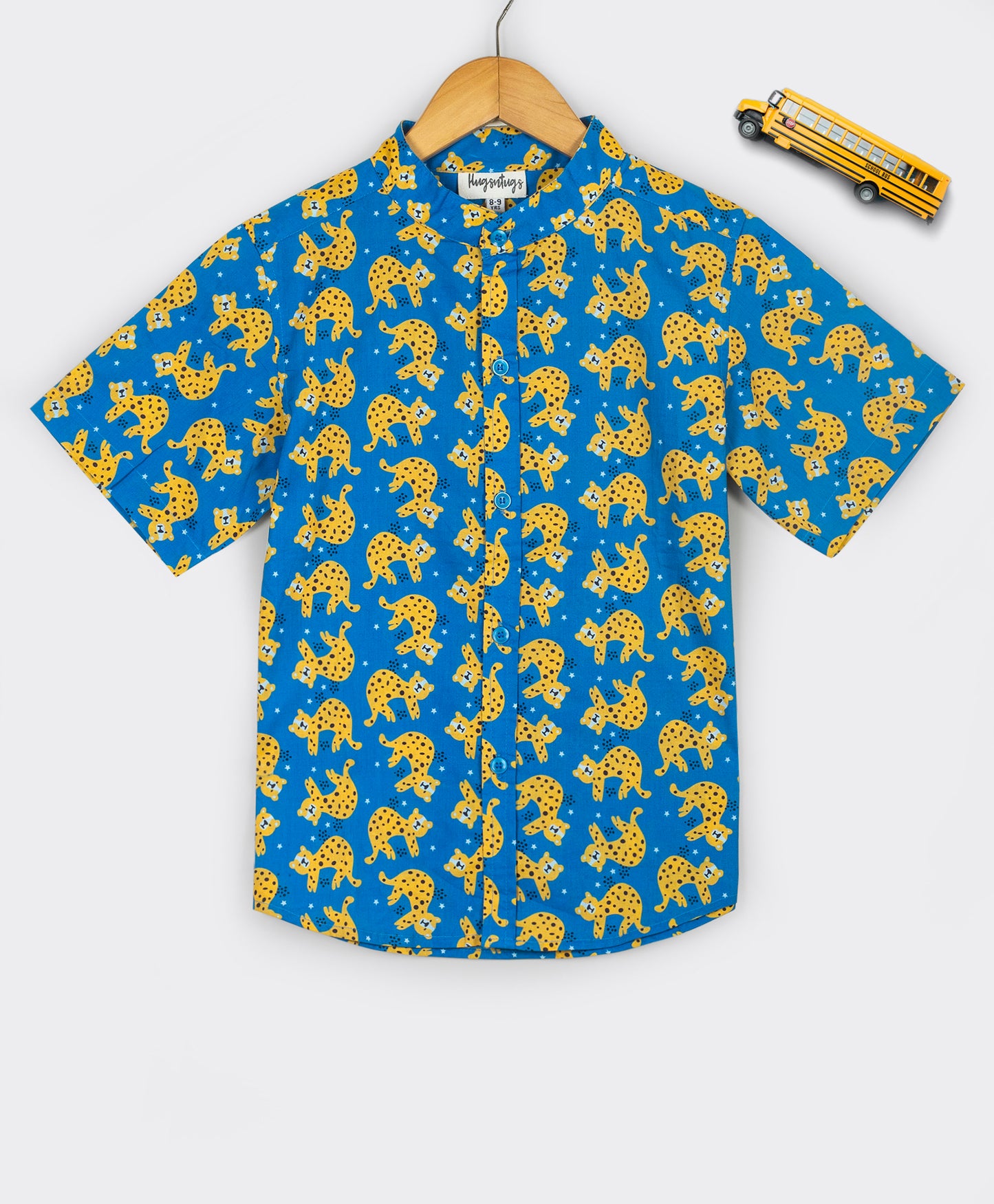 Royal Blue Leopard print shirt