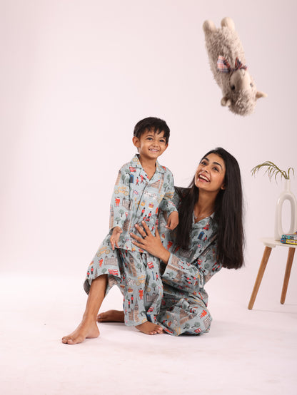 LONDON PRINT NIGHTSUIT