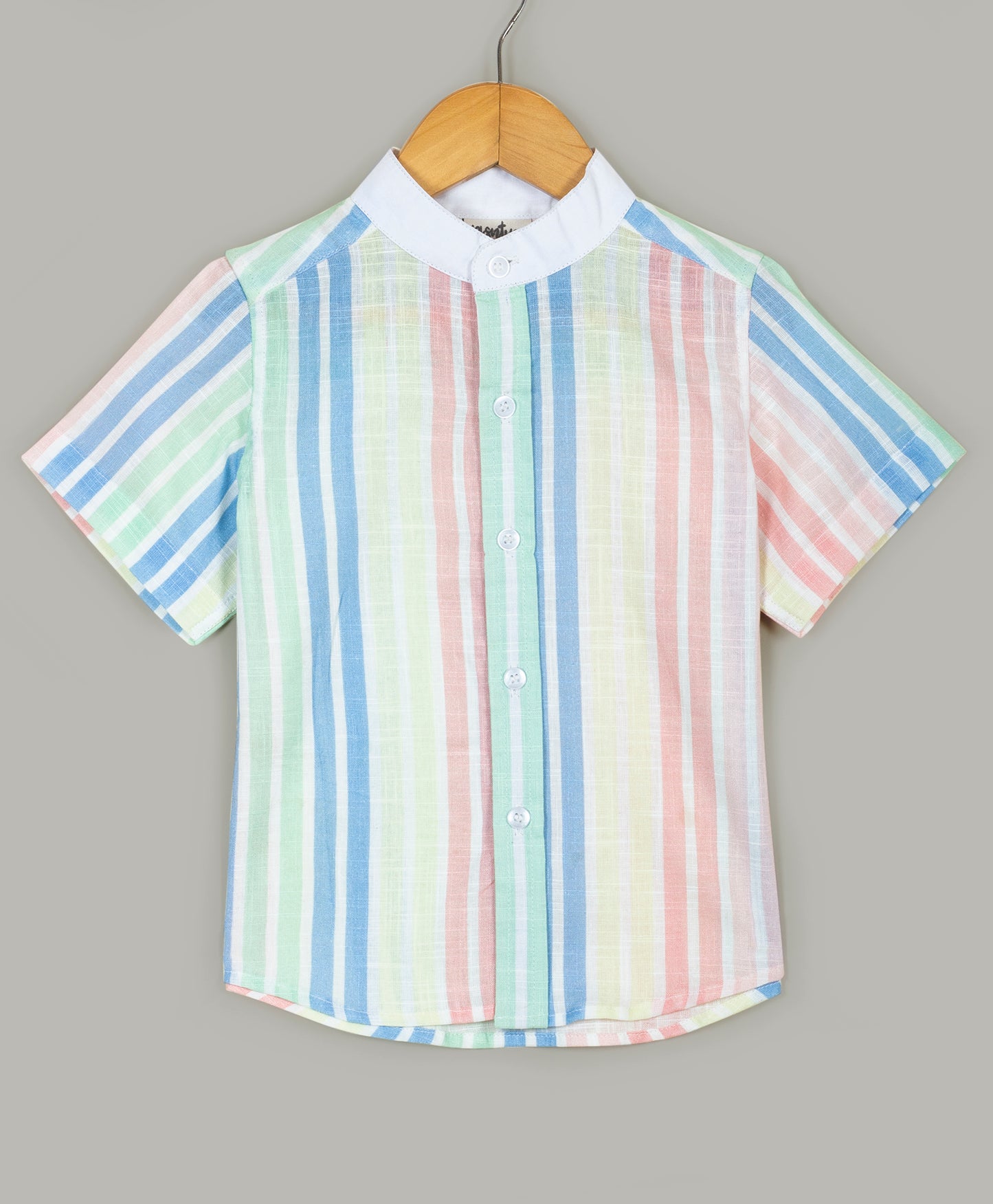 Multi stripe Linen cotton shirt