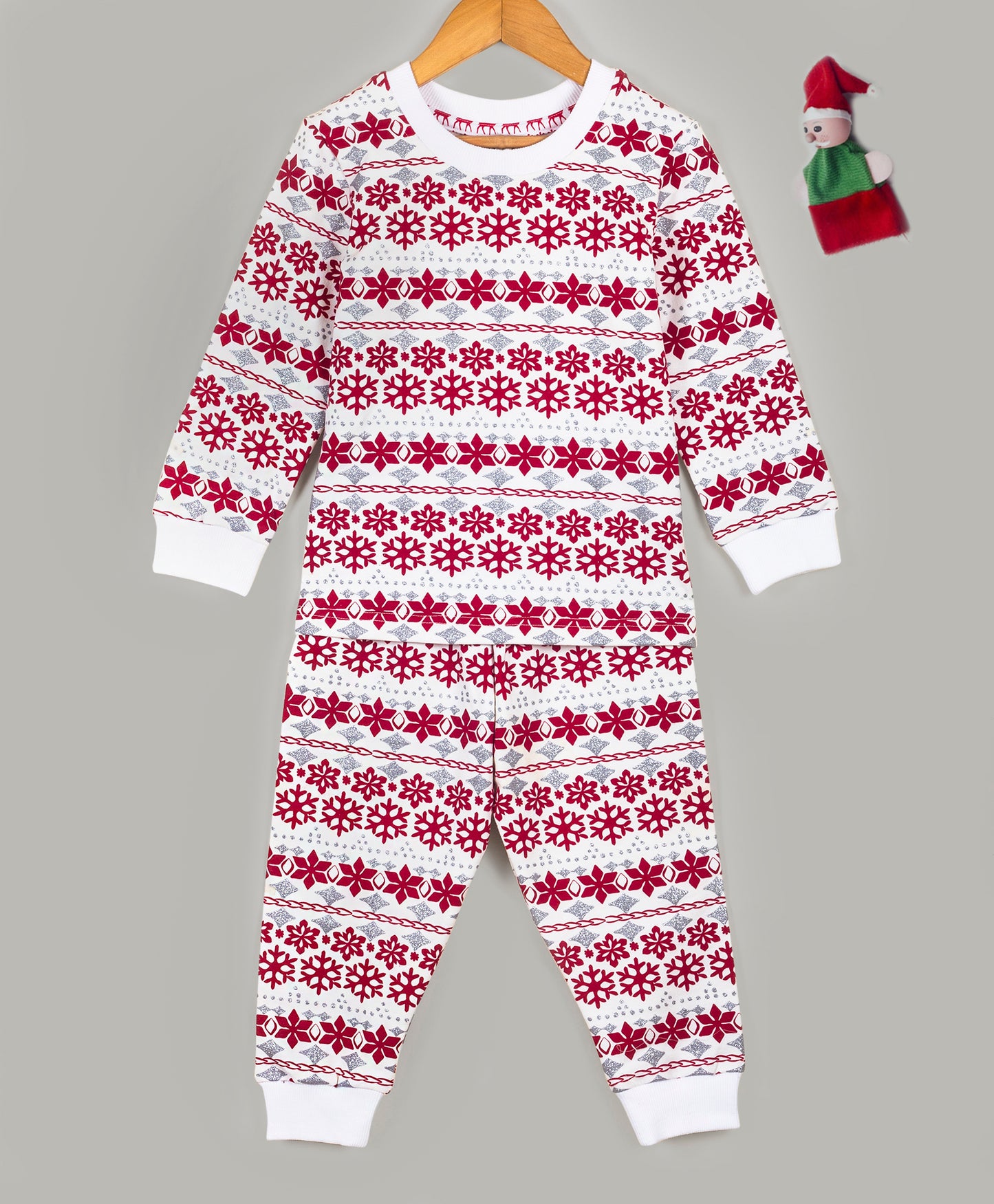 Snowflake all over print tracksuit