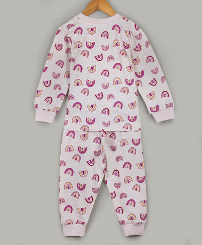 Rainbow print tracksuit