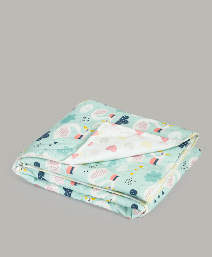 SWAN PRINT COT SET