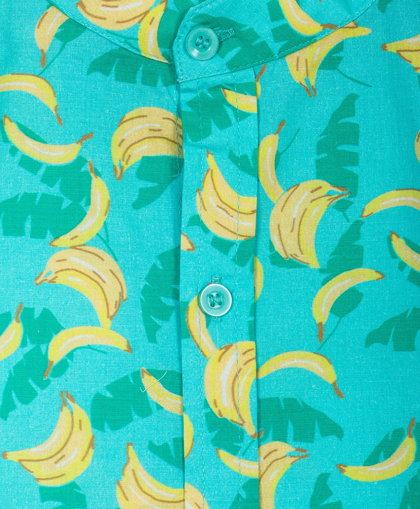 Banana print half sleeves shirt