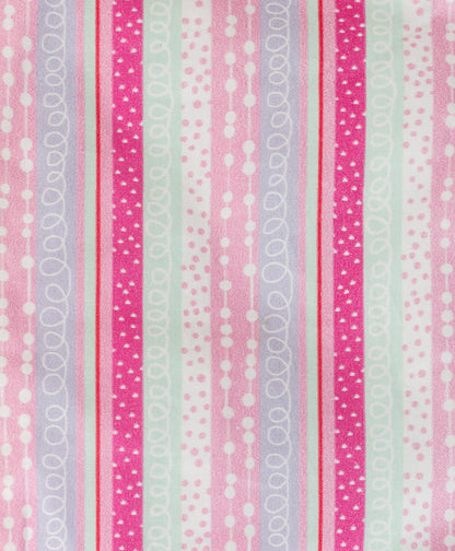 multi stripes print cot sheet