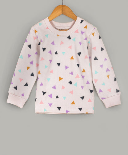 Multi triangle all over print tracksuit
