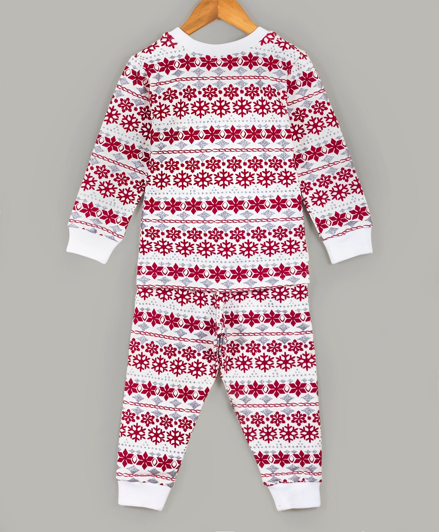 All over snowflake print tracksuit