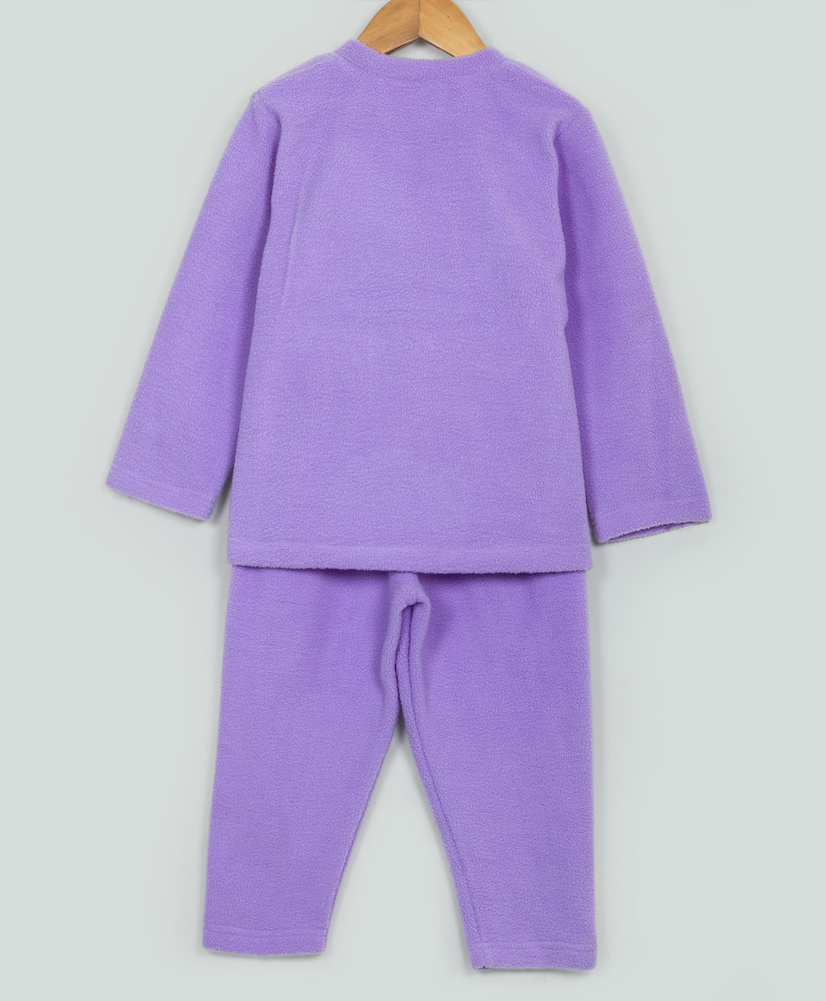 Rabbit patchwork lilac fleece set