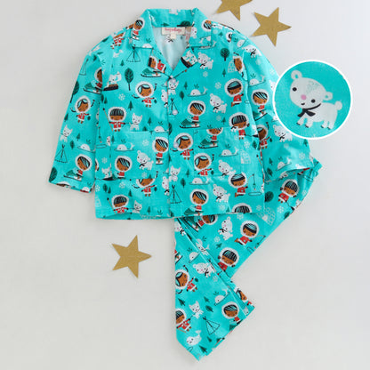 GIRL AND LAMB PRINT NIGHTSUIT