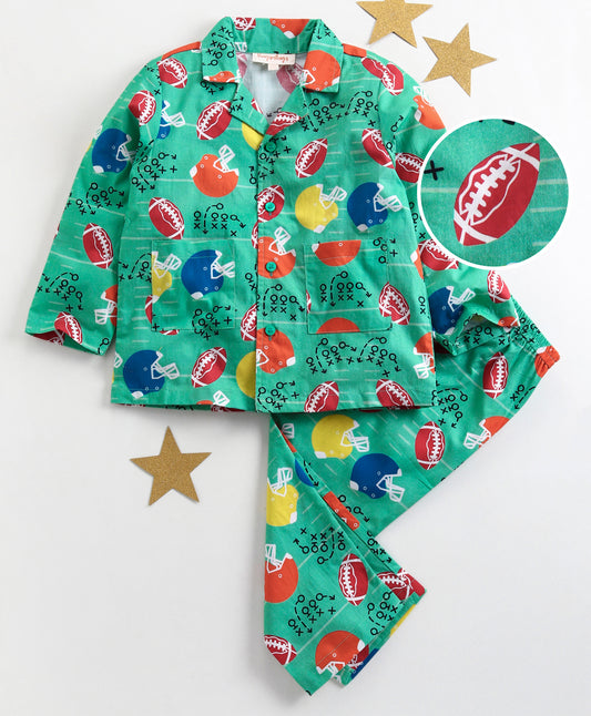 RUGBY SPORTS PRINT NIGHTSUIT