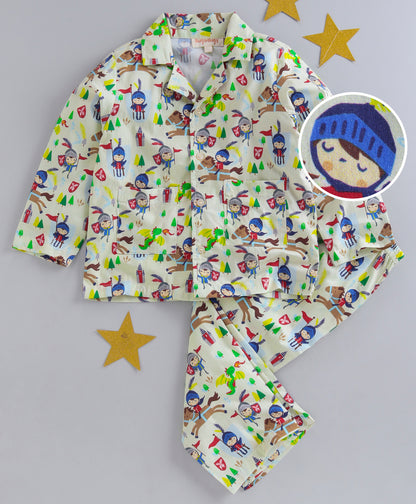 KNIGHT AND HORSE PRINT NIGHTSUIT